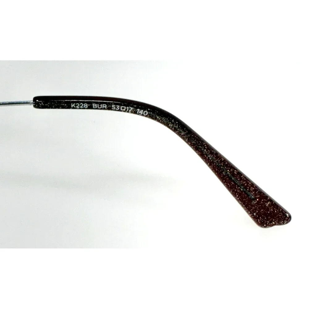 Kay Unger Eyeglasses K228 BUR, 53-17-140 Burgundy & Silver Frames Only